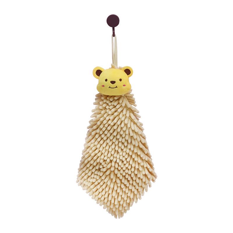Chenille Cartoon Hanging Hand Towel - Cute, Stylish, Hangable Kitchen & Children's Towel