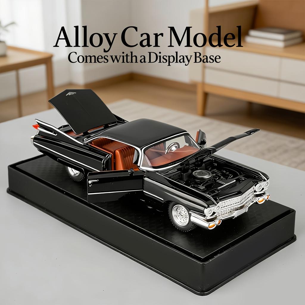 1:32 Scale 1959 Series 62 Die-Cast Alloy Model Collectible Display-Grade Static Toy Openable Doors Highly Detailed Desktop Decoration Gift