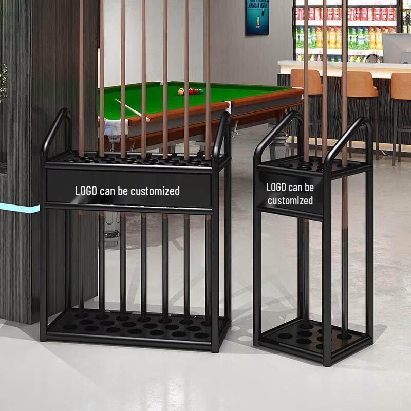 Floor-Standing 12-Hole Pool Cue Rack