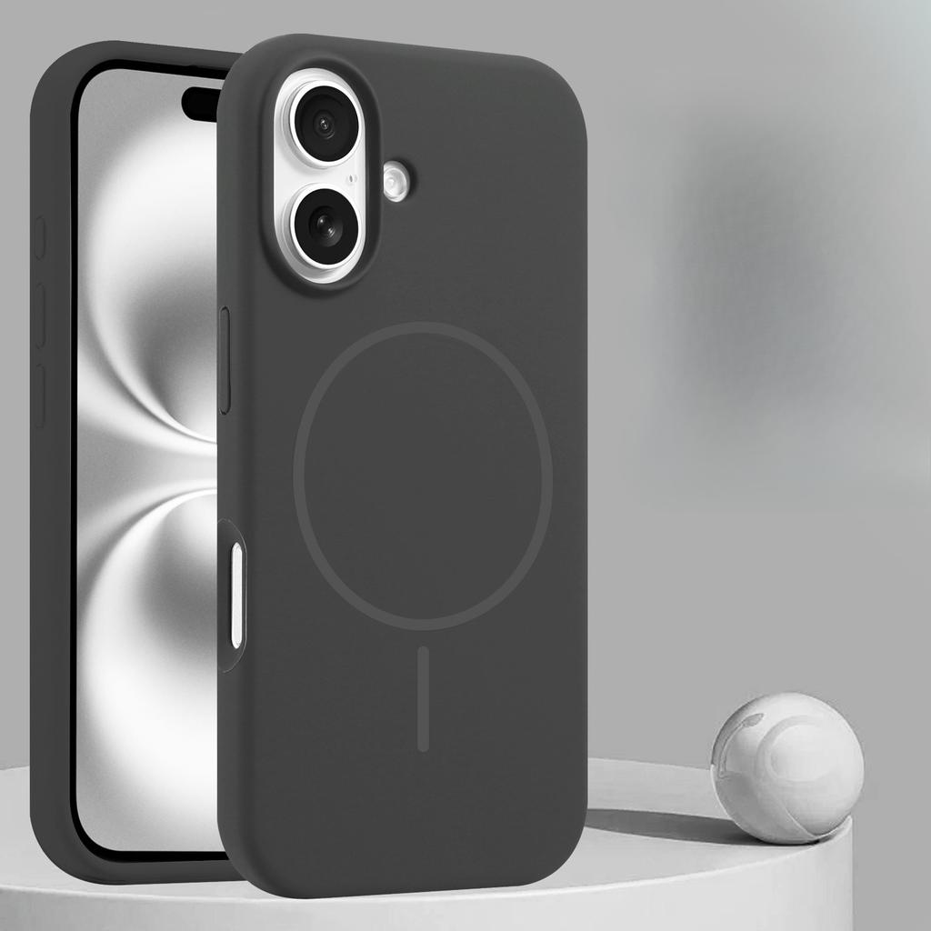 Applicable To IPhone17proMax Liquid Silicone Magnetic Suction Phone Case Apple 16 Advanced Sense Anti Fall 15 Protective Case