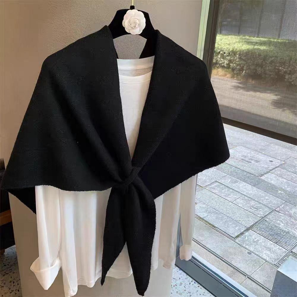 New Shawl for Women's Outerwear in Autumn and Winter Versatile Triangle Scarf  Neck Gaiter  Warm Scarf  Solid Color  Versatile Neck Scarf
