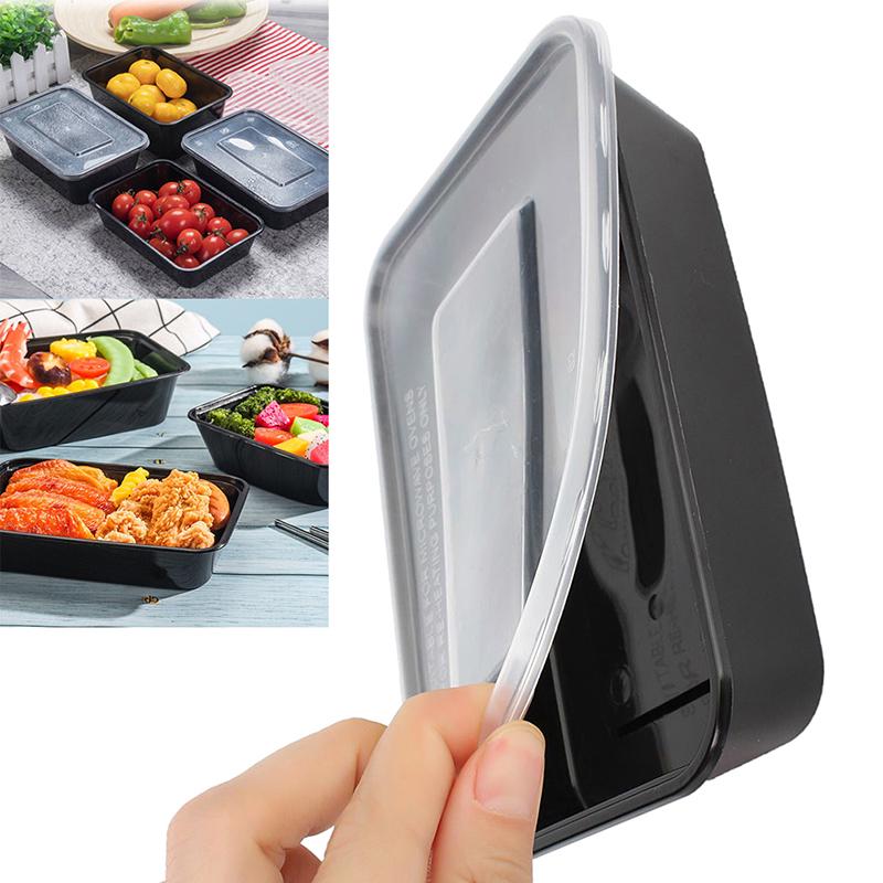10 Pcs Microwavable Food Meal Storage Containers Reusable Lunch Boxes Bento Box