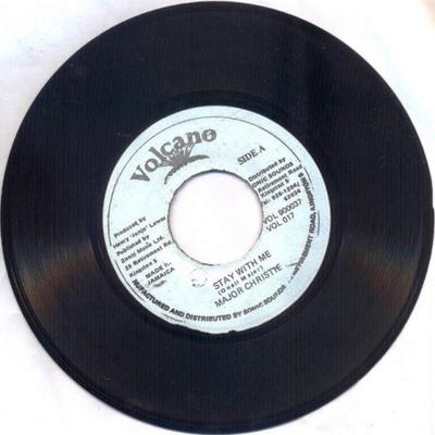 7inch Record MAJOR CHRISTIE  Stay With Me NONE Volcano Jamaica Reggae Ska  Dub Used