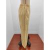Spring and Autumn Women's Draped Casual Pant Solid Colour Elastic Waist Loose Wide Leg Trousers