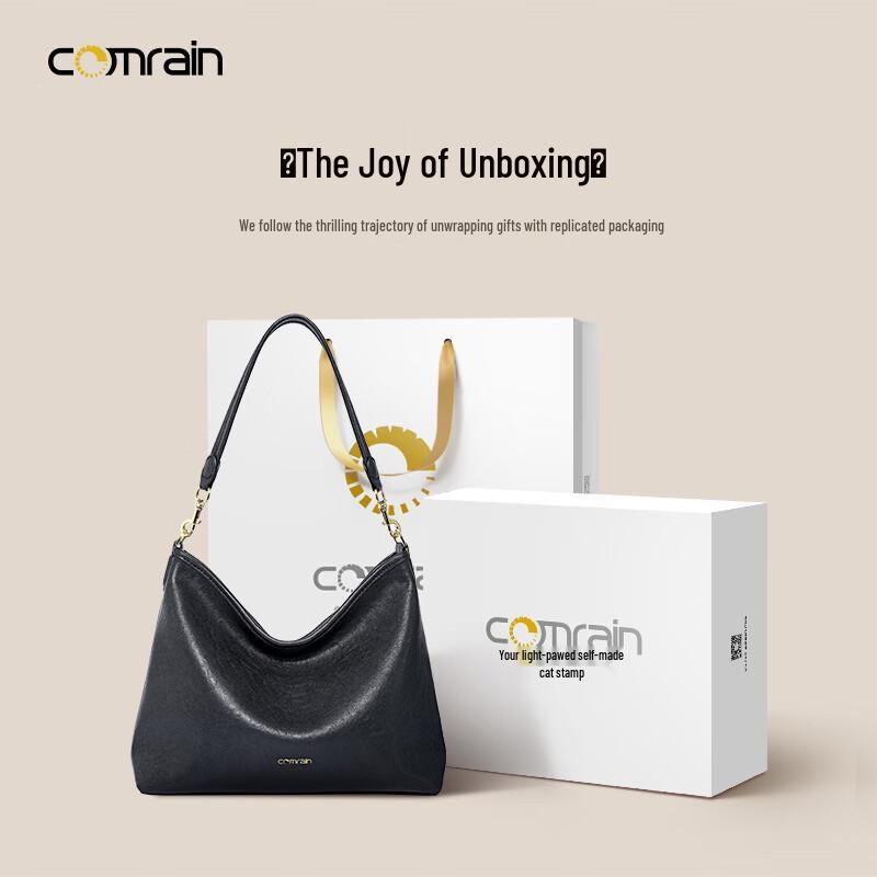 COMRAIN Women's Leather Hobo Shoulder Bag