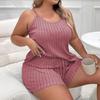 Casual Pyjamaset voor Dames - Grote Maten - Camisole Top & Short
