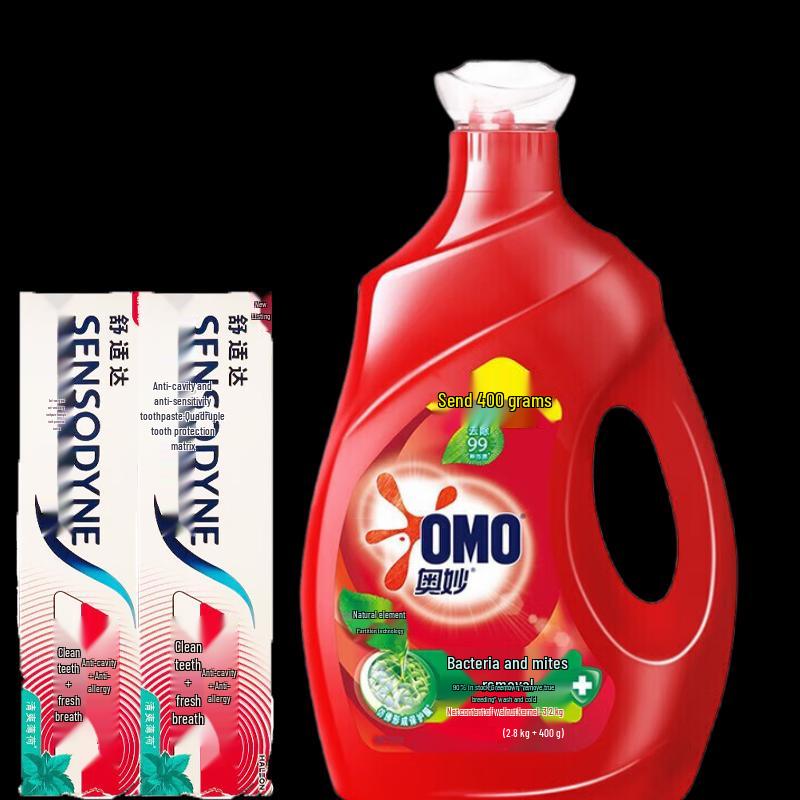 Набор предметов домашнего обихода Sensodyne & OMO