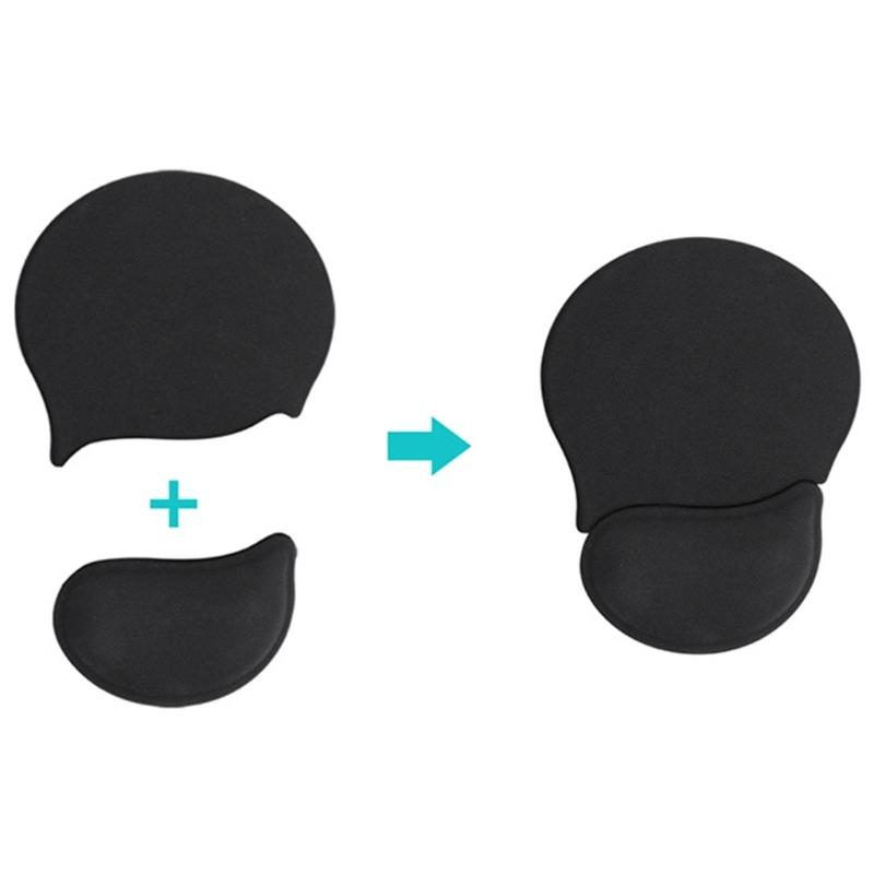 Flexible Split Design Silicone Wrist Rest Mousepad Skid Comfort Computer Accessory