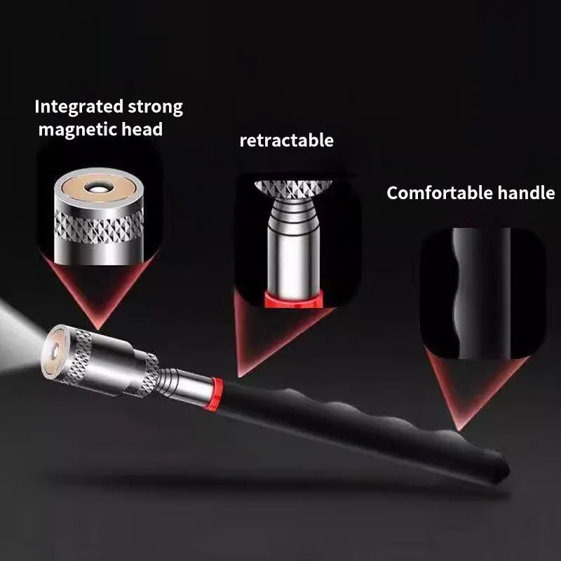 Telescopic Pickup Magnetic Iron Rod Household Automotive Repair And Inspection Tool Strong Magnetic Metal Screw Suction Rod