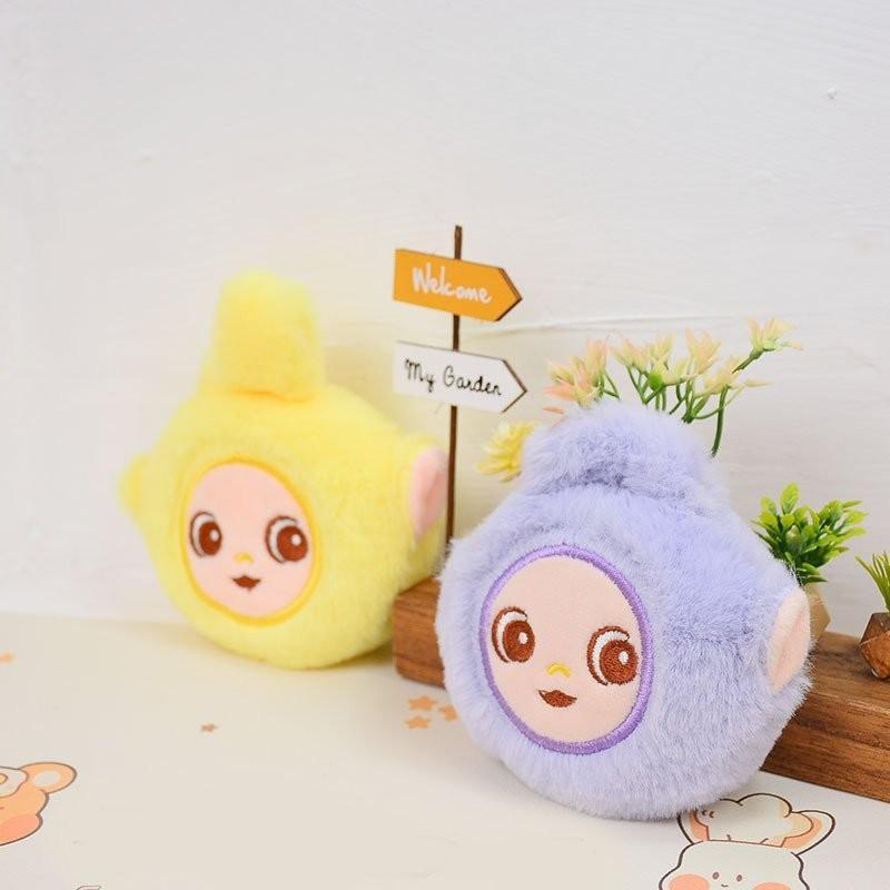 Adorable Plush Teletubby Keychain Cute Cartoon Bag Charm Soft Stuffed Animal Toy