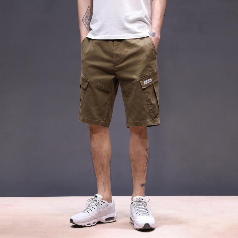 Work-Wear Shorts Men'S Trendy Brand Summer Loose Sports Pants Men'S Casual Five Quarter Pants Mid Length Pants Men'S Pants