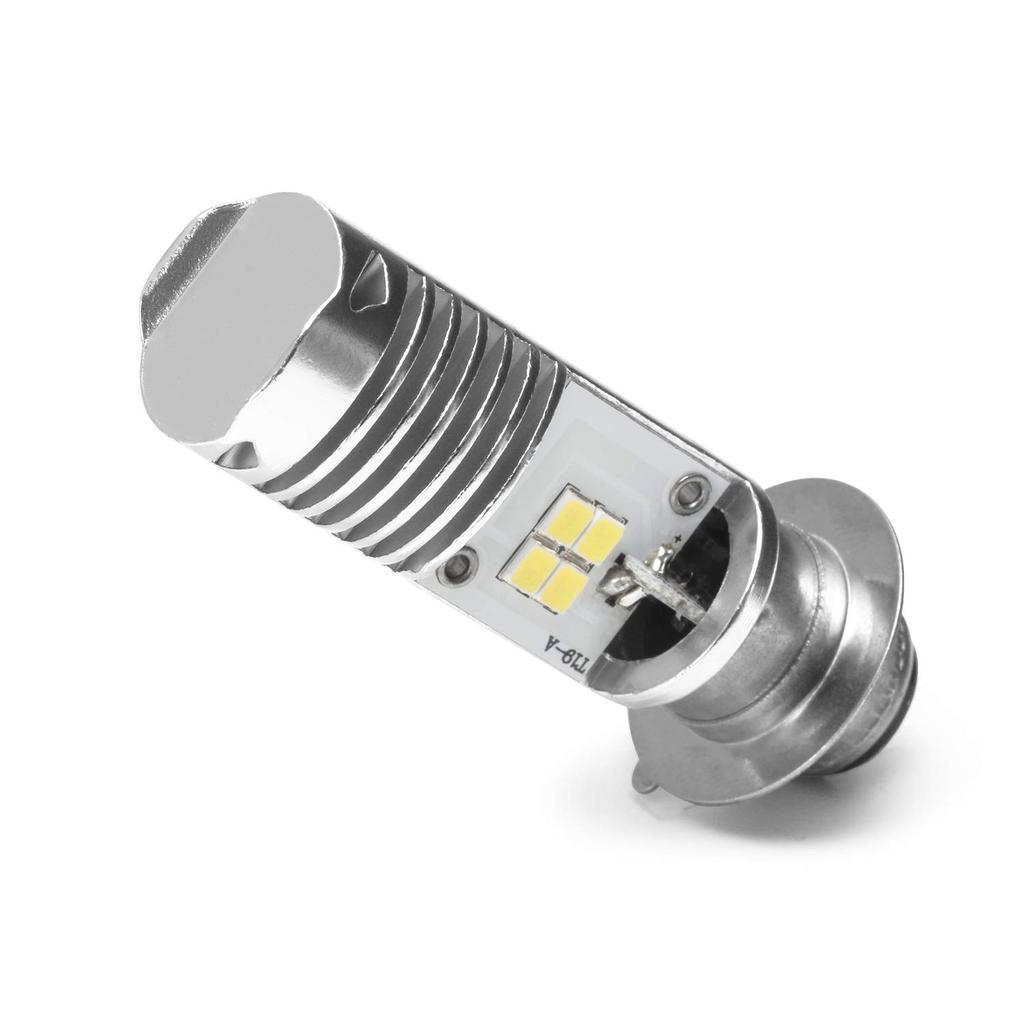 PIAA Motorcycle Headlight Bulb, LED, 6000K, Dual Beam, 12V, 5/6W, H6M (PH7 Equivalent), 1 Bulb, MLE8
