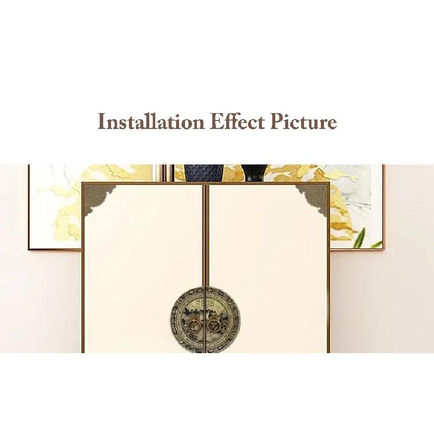 Chinese Antique Furniture Copper Fittings 140/180/240mm Cabinet Handle Shoe Bookcase Wardrobe Door Handle Retro Furniture