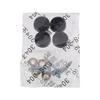 20Pcs Fasteners Stainless Steel Screw Covers Caps 16MM Matte Black Mirror Screws Fasteners Mirror Screws Caps Glass Signboards