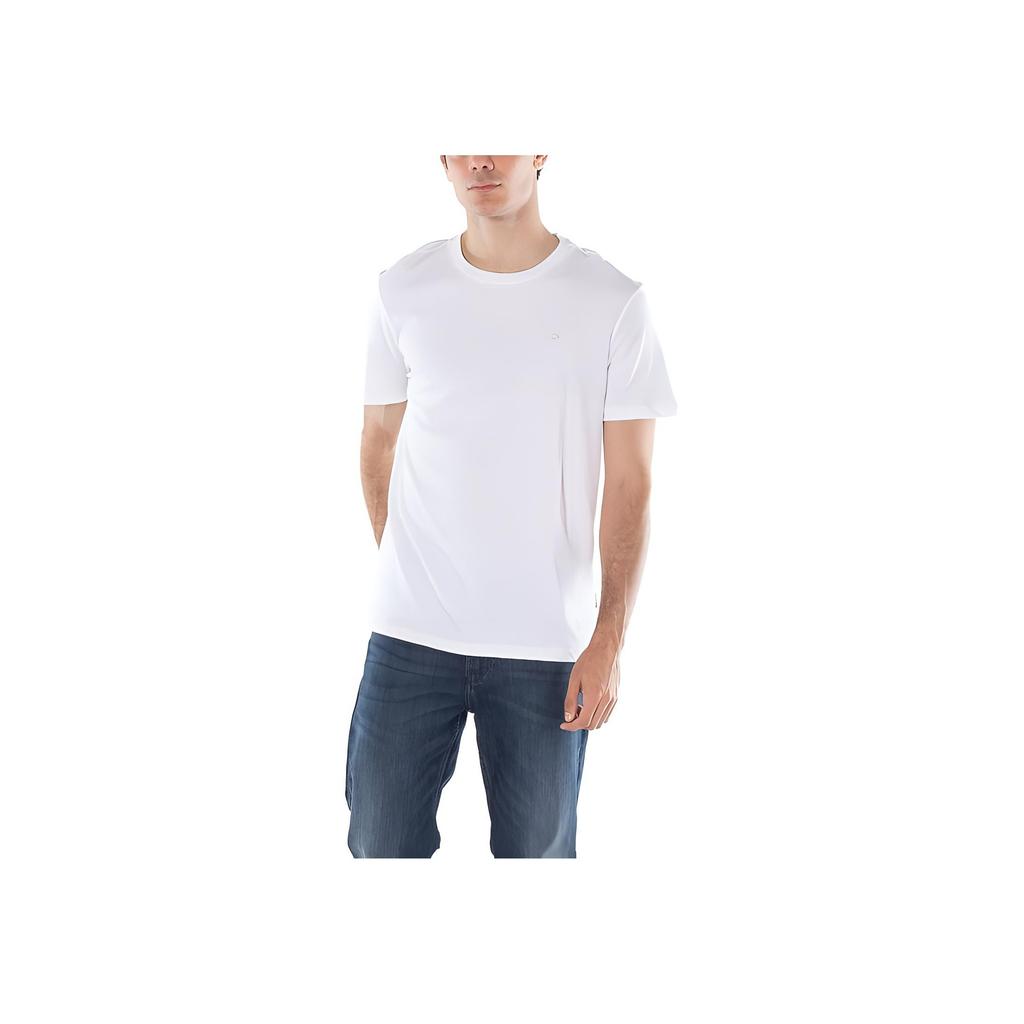 Calvin Klein Solid Comfortable Crew Neck Short Sleeve T-Shirt Men Tops White 40LC202-540
