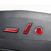 Red Carbon Fiber Seat Adjustment Switch Button Cover For Tesla Model 3 Y 17-22