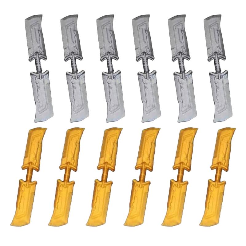 MOC Medieval Military Building Blocks Anime Character Accessories Gold Weapon Tomahawk Sword Gun Helmet Toy Gift R053 Mini Brick