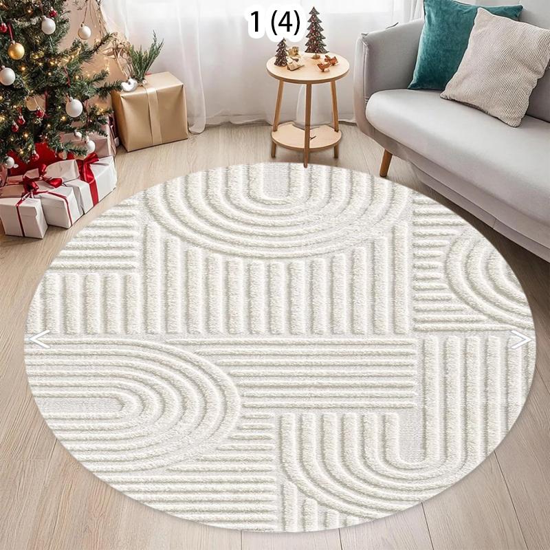 

Minimalist Rugs for Bedroom Large Area Living Room Decoration Carpet Home Waterproof Anti-fouling Mat Round Anti-slip Lounge Rug 80cm x 80cm