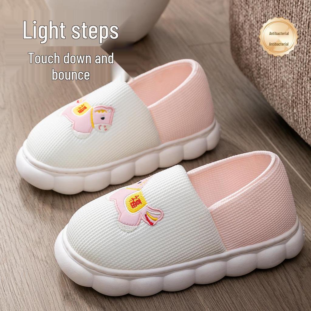 Women's High-Top Cotton Slippers, Winter Non-Slip Indoor/Outdoor, Thick Plush, Full-Wrap, Casual Warm Shoes