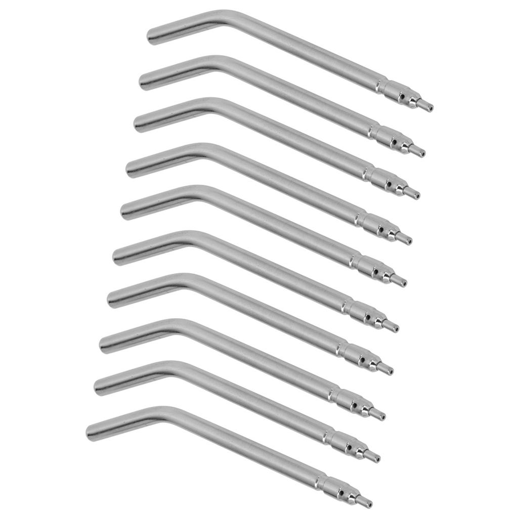 10pcs Dental Air Water Syringe Tip Stainless Steel Teeth Cleaning Air Water Spray Nozzles for