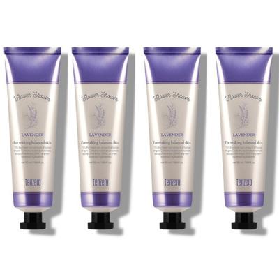 Flower Shower Hand & Nail Cream Lavender Soothing & Deep Moisturizing Aromatherapy Hand Treatment 50ml (Pack of 4)