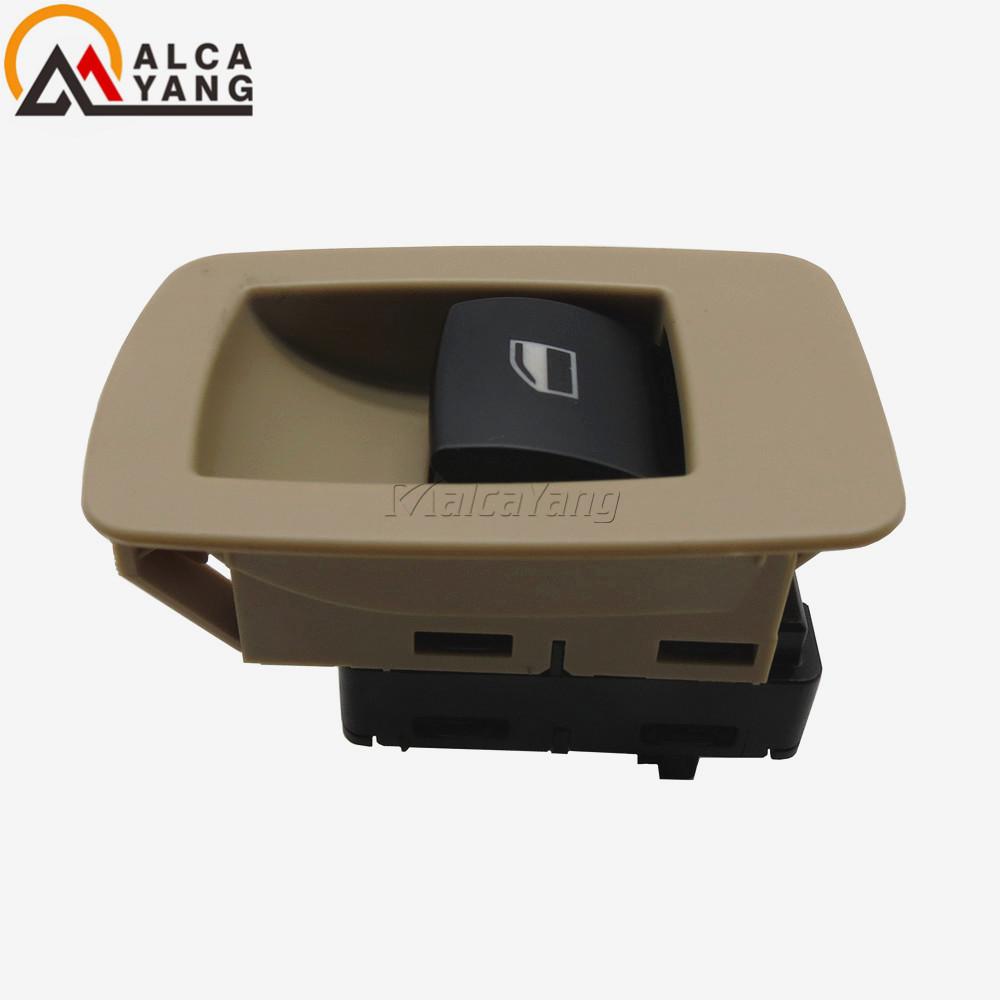 61316945876 Passenger Side Front WIndow Lifter Button Switch For BMW E90,E91,323i,325i,328i,330i,335i, Xi 2006-2011 Beige Black