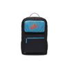 Color Block Zipper Fabric Backpack Unisex Backpacks Black BA6170-011