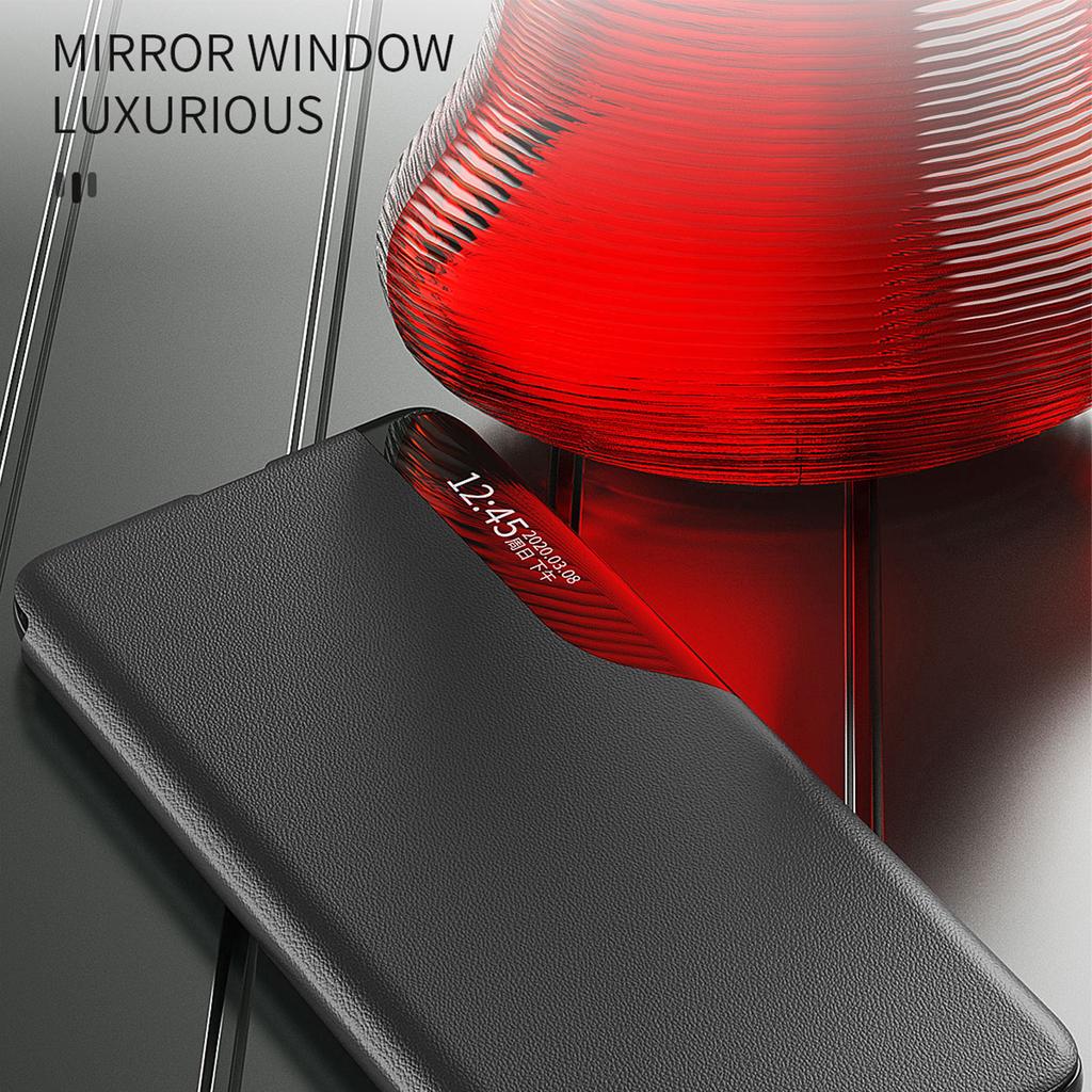 For Xiaomi Poco F6 Pro 5G/Redmi K70 5G/K70 Pro 5G Leather Case Stand Phone Cover with View Window
