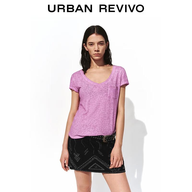 UR2025 Women s V-Neck Pocket Short Sleeve T-Shirt S