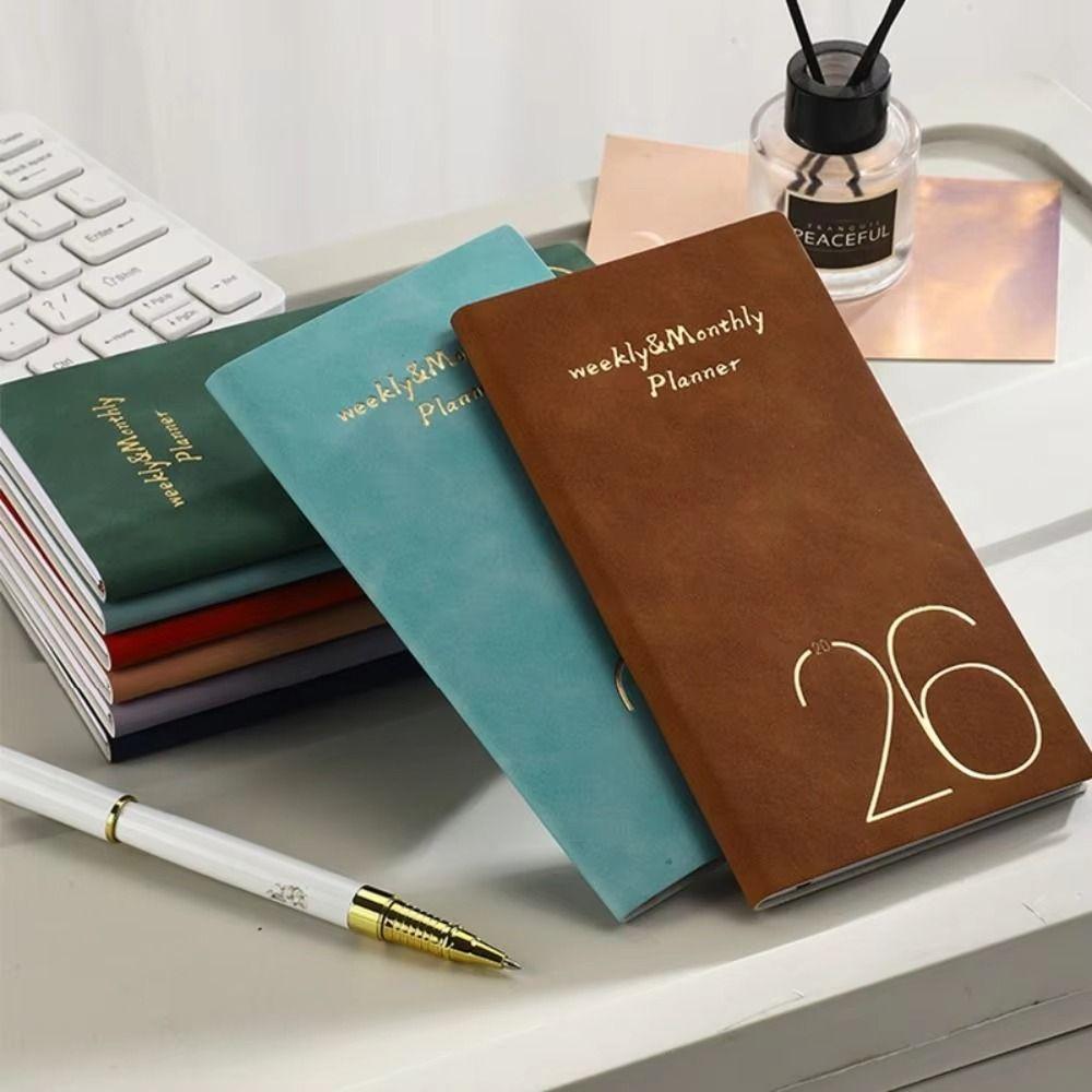 Tagesplaner Erinnerung A6 Planer Notizbücher 365 Tage Zeitplanplaner Notizblock Schreibwaren