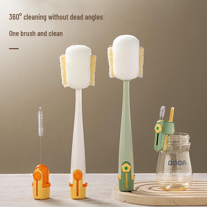 Multi-functional Long Handle Cup & Bottle Cleaning Brush with Soft Bristles