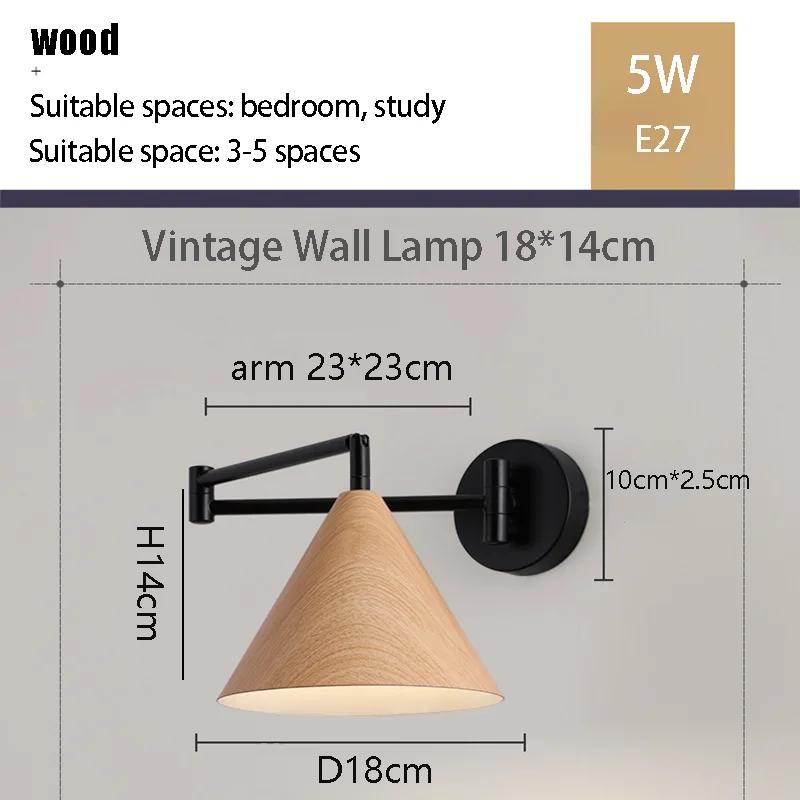 

Промышленный настенный светильник, ретро-железный настенный светильник для спальни, прихожей, домашнего декора, светодиодный светильник, деревенский интерьер, железный настенный светильник Warm white