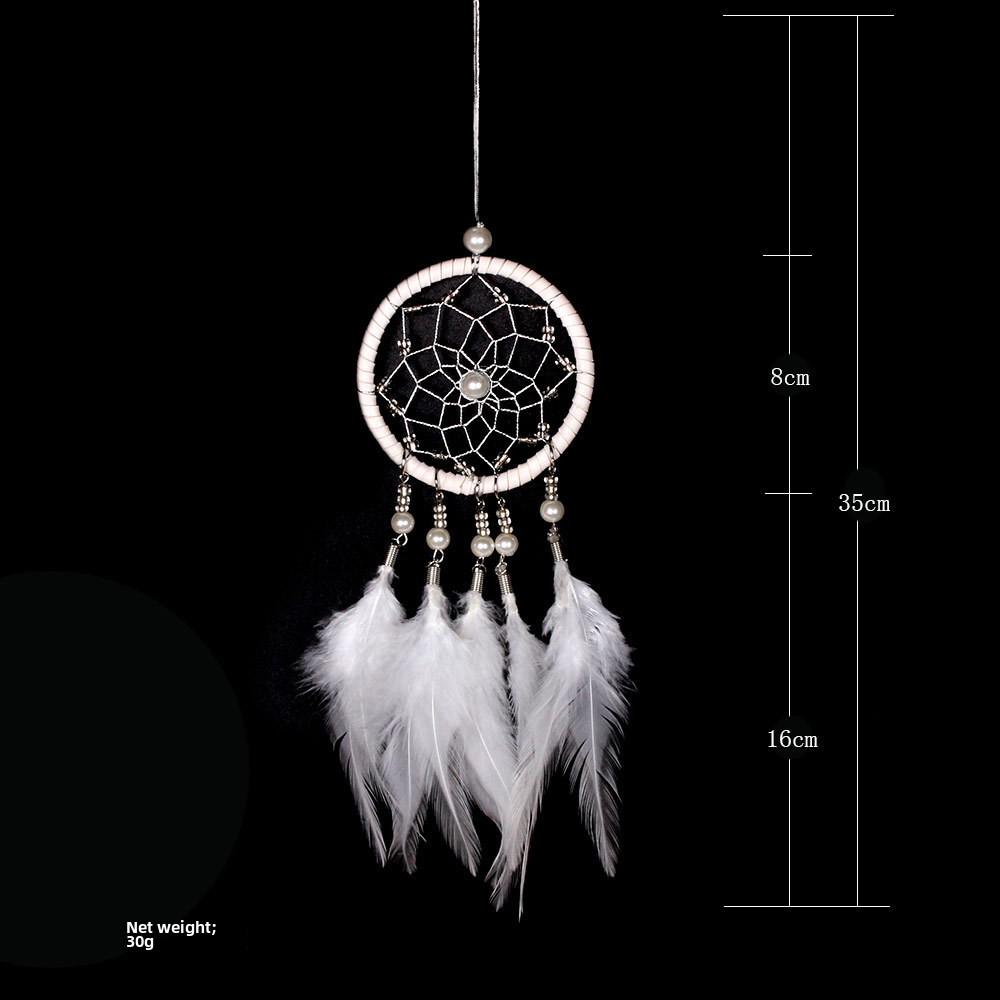 Creative Chicken Feather Dream Catcher for Car, Home, and Bedroom Wall Decoration