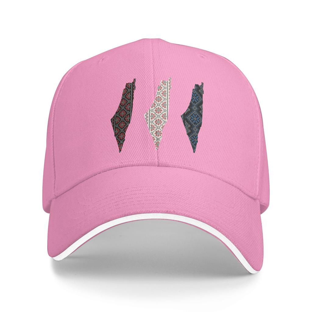 Palestine Map Palestinian Traditional Tatreez Art Baseball Cap Outdoor Gym Sun-Proof Trucker Hat Men Street Style Baseball Caps