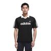 Adidas Originals Archive FW25 Collar Engineered Jersey Comfortable Soft Skin-Friendly Striped Short Sleeve Knit Top Unisex tops KE3584