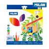 Crayons De Couleur - Milan - Pack De 24 - Hexagonaux - Mine 2.9 Mm - Résistants À La Casse