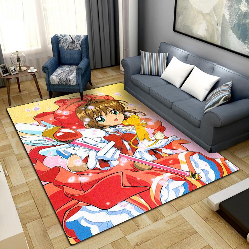 Cardcaptor Sakura Anime Area Carpet for Living Room Bedroom Home Decor Cool Movie Mat Floor Mat LXRa17