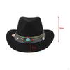 Casual Women Men Fedora Hat Western Cowboy Accessory Jazz Costumes Cowgirl Wide Brim