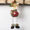 1 Pcs Holiday Pendants Gifts Christmas Decorations Window Decorations Room Decorations Small Figurines Plaid Cloth Beads Legs