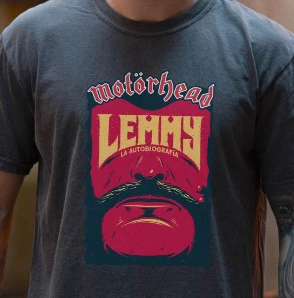 

Motorhead Lemmy T-Shirt Heavy Metal on Premium Vintage Black Comfort Colors Tee S