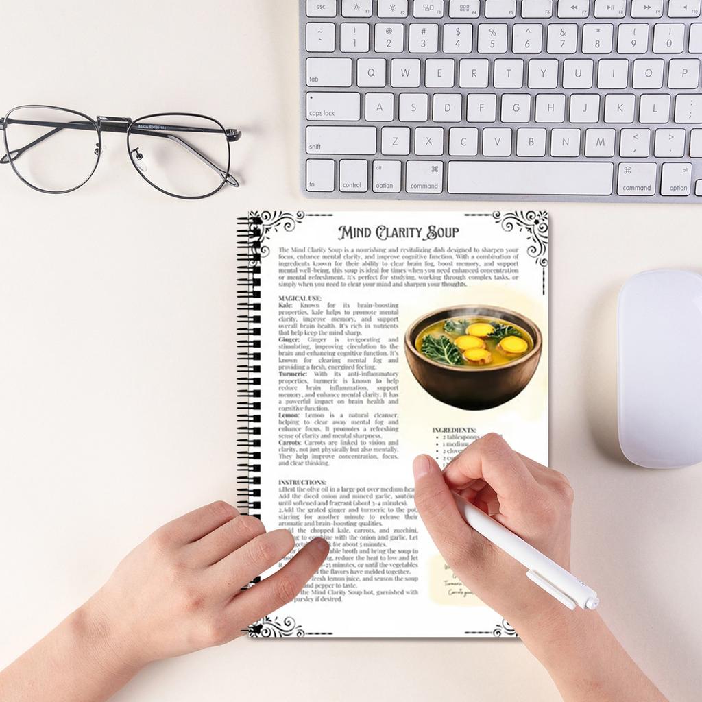 Quaderno di ricette Streghe e Stufati Ricettario Vintage Guida alla preparazione delle ricette