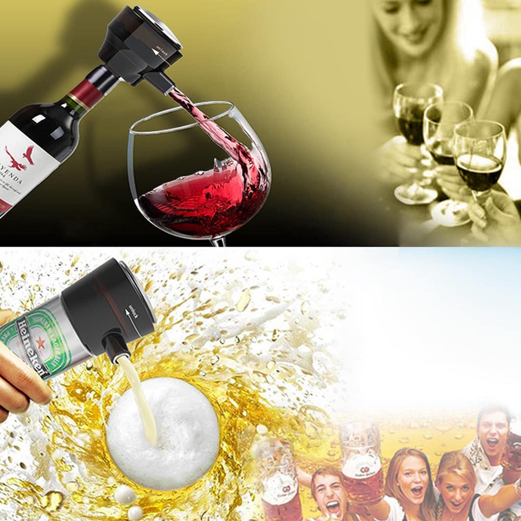 Przenośny spieniacz do piwa Wydajny ręczny nalewak do piwa Maszyna Spieniacze do mleka do puszek i butelek na spotkania i prezenty do baru domowego