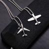 For Women Titanium Steel Hiphop Korean Clavicle Choker Neck Jewelry Airplane Man Chain Necklace