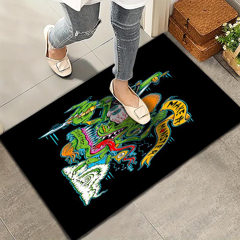 Rat Fink Carpet Rug For Living Room Bedroom Home Sofa Decoration Kids Play Nonslip Floor Mat