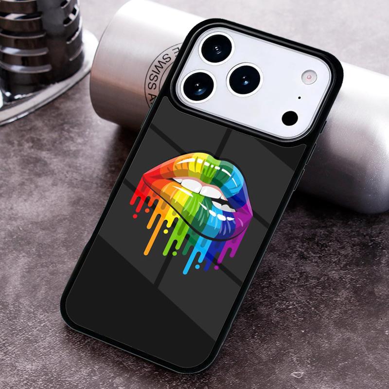 Gay Lesbian LGBT Rainbow Pride Phone Case for iPhone 17 16 15 Pro Max Air 14 13 12 11 Plus Shockproof Cover