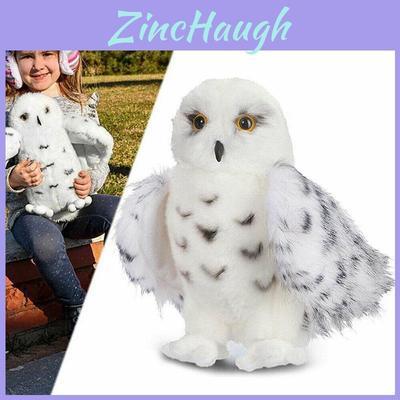Delightful Wizard Snowy Owl Plush Toy Cuddly Stuffed Doll For Kids Collectors