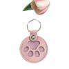 Leather Pet Hair Memorial Keychain Case: Cat & Dog Hair Keepsake Hanger