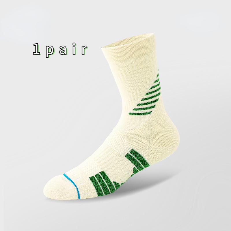 

Мужские баскетбольные носки с дышащей полотенцей, размеры 39–44, спортивные носки One-size бежевый