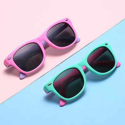 Tide Children'S Silicone Glasses Baby Polarized Sunglasses, Classic Uv Protection Sunglasses 802