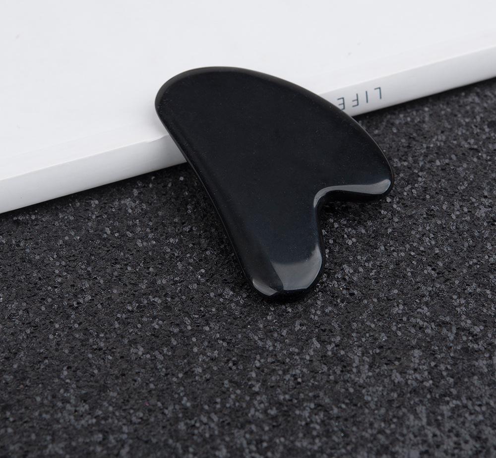 Натуральный нефритовый обсидиановый инструмент для массажа лица Гуаша в форме сердца